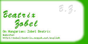 beatrix zobel business card